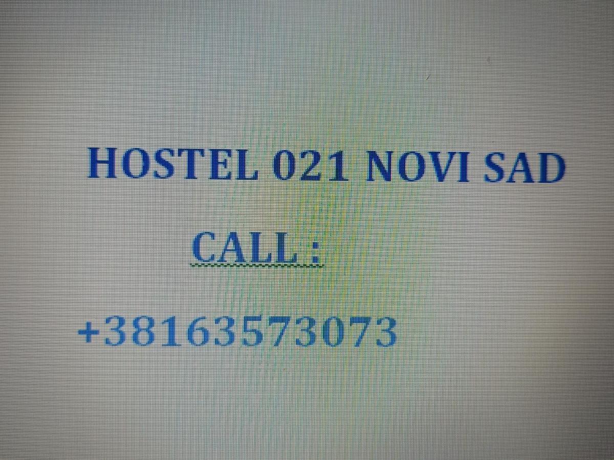 Hostel 021 Novi Sad Exterior foto
